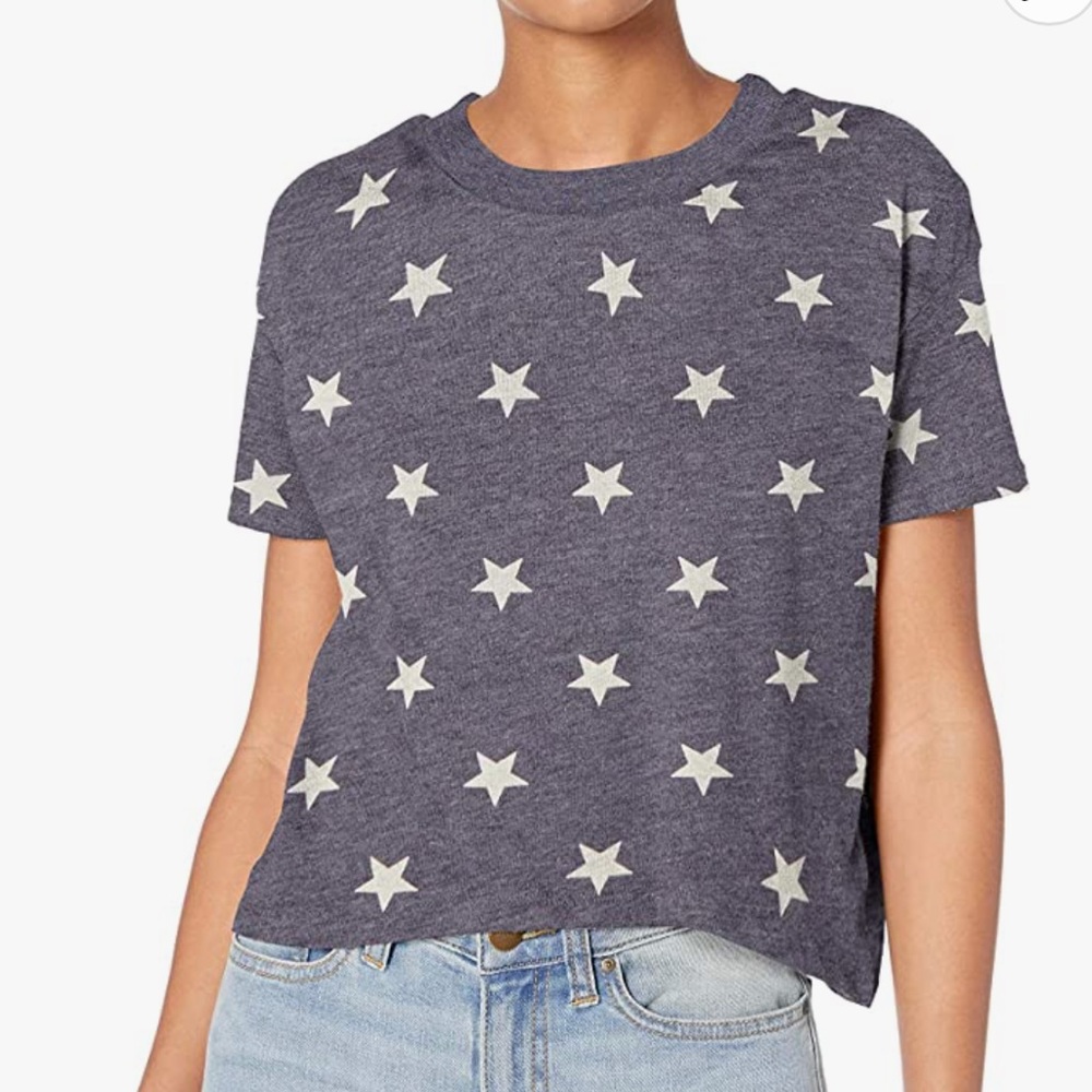 NWT Alternative Women's Cropped T shirt, Headliner Vintage Cropped Tee